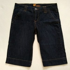 Kut From The Kloth Dark Wash High Rise Jean Shorts